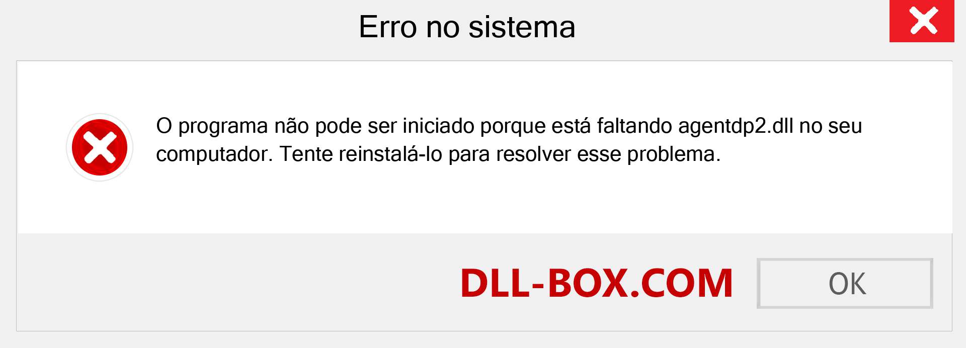 Arquivo agentdp2.dll ausente ?. Download para Windows 7, 8, 10 - Correção de erro ausente agentdp2 dll no Windows, fotos, imagens